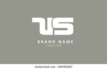 Alphabet letters Initials Monogram logo US, SU, U and S
