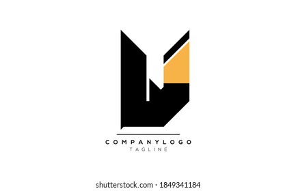 Alphabet letters Initials Monogram logo WI,IW