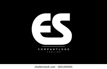 Alphabet letters Initials Monogram logo ES,SE,E and S