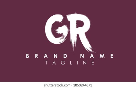 Alphabet letters Initials Monogram logo GR, RG, G and R
