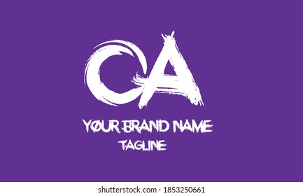 Alphabet letters Initials Monogram logo CA, AC, C and A, CA LOGO