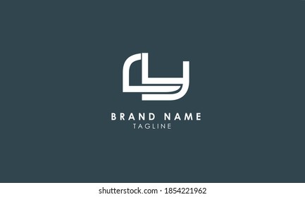 Alphabet letters Initial Monogram Logo CY, YC, C und Y