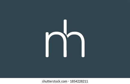 Alphabet letters Initials Monogram logo MH, HM, M and H