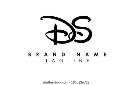 Alphabet letters Initials Monogram logo DS, SD, D and S