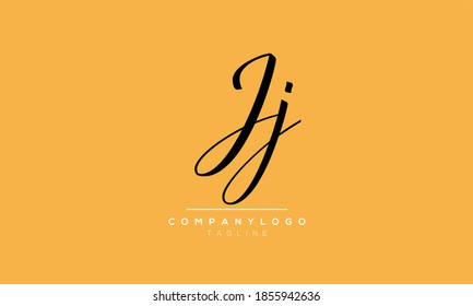Alphabet letters Initials Monogram logo JJ or J