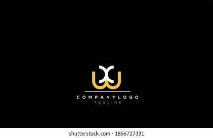 Alphabet letters Initials Monogram logo  WX,  XW,W AND X