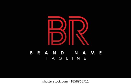 Alphabet letters Initial Monogram Logo B, B und R
