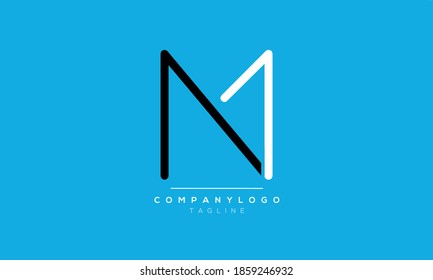 Alphabet letters Initials Monogram logo N1,1N
