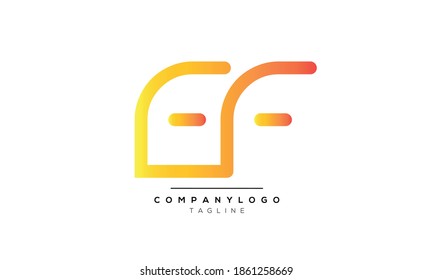 Alphabet letters Initials Monogram logo EF,FE,E and F