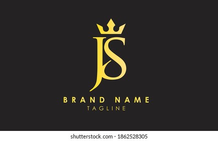 Alphabet letters Initials Monogram logo js, sj, s and j
