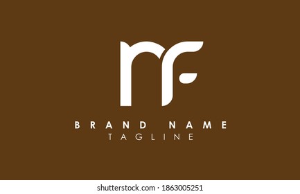 Alphabet letters Initials Monogram logo nf, fn, n and f
