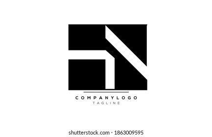 Alphabet letters Initials Monogram logo HN,NH,N and H