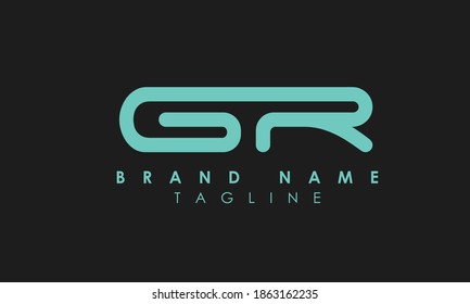 Alphabet letters Initials Monogram logo GR, RG, G and R
