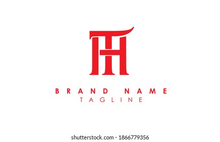 Alphabet letters Initial Monogram Logo ht, th, h und t