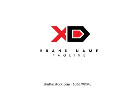 Alphabet letters Initials Monogram logo xd, dx, d and x