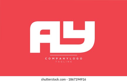Alphabet letters Initials Monogram logo AY,YA,A and Y