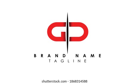 Alphabet letters Initials Monogram logo gd, dg, g and d