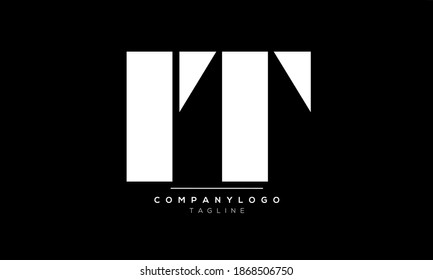 Alphabet letters Initials Monogram logo HT and TH