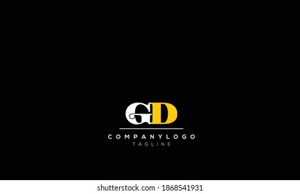 Alphabet letters Initials Monogram logo  GD, DG,G AND D