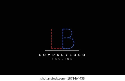 Alphabet Buchstaben Initials Monogram Logo LB.