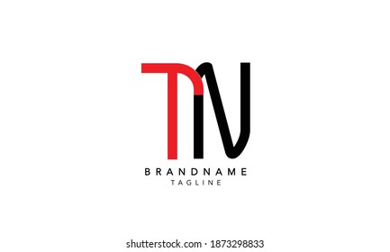 Alphabet letters Initials Monogram logo TN,TN INITIAL, TN letter ,T and N