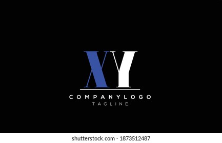 Alphabet letters Initials Monogram logo  XY,YX, X and Y