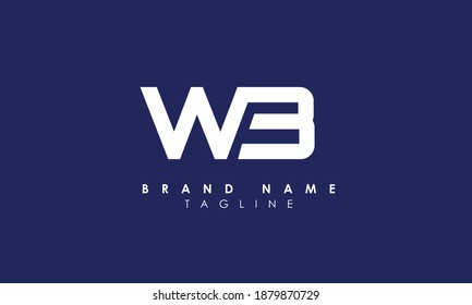 Alphabet letters Initials Monogram logo wb, bw, w and b