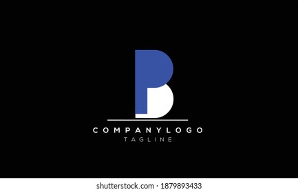 Alphabet letters Initials Monogram logo  PB,BP,P and B