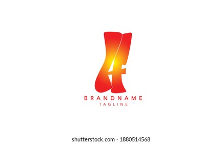 Alphabet letters Initials Monogram logo HF,HF INITIAL, HF letter , H and F