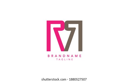 Alphabet letters Initials Monogram logo R,R INITIAL, R letter 