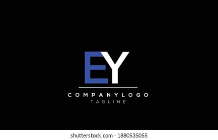 Alphabet letters Initials Monogram logo  EY,YE,E and Y