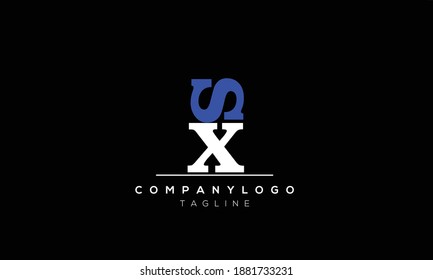 Alphabet letters Initials Monogram logo  SX,XS,S and X