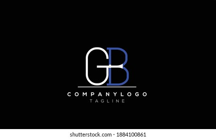 Alphabet letters Initials Monogram logo  gb,bg,g and b