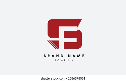 Alphabet letters Initial Monogram Logo FG, GF, F und G