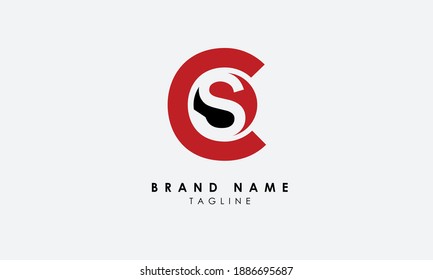 Alphabet letters Initials Monogram logo CS, SC, C and S