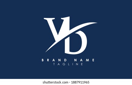Alphabet letters Initial Monogram Logo VB, BV, V und B