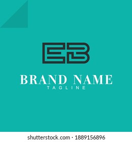 Alphabet letters Initials Monogram logo EB, BE,E AND B