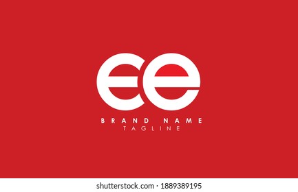 Alphabet letters Initial Monogram Logo EE, E und E