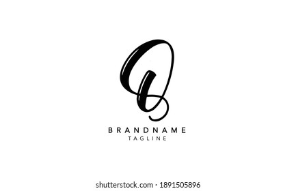 Alphabet letters Initials Monogram logo Q,Q INITIAL, Q letter 