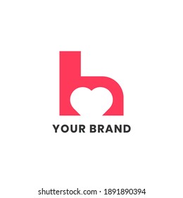Alphabet Buchstaben Initials Monogram Logo H Love For Company Business. Modernes Logo-Design