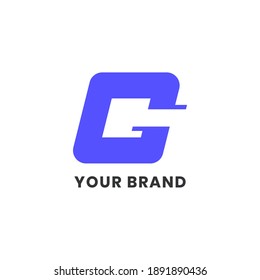 Letras Alfabetizadas Iniciales Monograma G Único Simple Para Empresas. Diseño de logotipo deportivo Premium