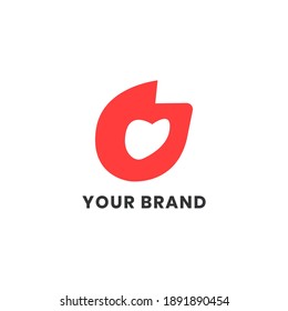 Alphabet letters Initials Monogram logo G Love Simple For Company Business. Modern Logo Design