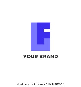 Alphabet letters Initials Monogram logo FL, LF Simple For Company Business. Minimalist Modern Logo Design