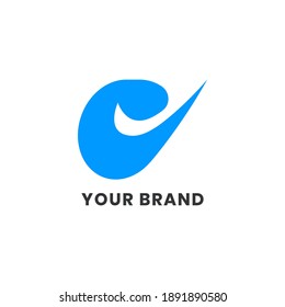 Alphabet letters Initials Monogram logo E Check Simple For Company Business. Modern Logo Design