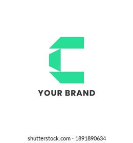 Alphabet letters Initials Monogram logo C Zoom 3D Simple For Company Business. Modern Logo Design