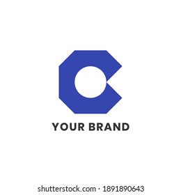 Alphabet letters Initials Monogram logo C Nut Hexagon Simple For Company Business. Modern Logo Design