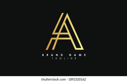 Alphabet letters Initials Monogram logo A, Alphabet Letters A minimalist logo design in a simple yet elegant font, Unique modern creative minimal circular shaped fashion brands