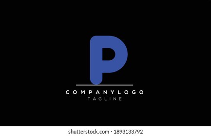 Letras alfabéticas Iniciales Logotipo Monograma pd, dp, p y d