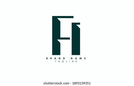 Alphabet letters Initials Monogram logo FI, IF, F and I, Alphabet Letters FI minimalist logo design in a simple yet elegant font, Unique modern creative minimal circular shaped fashion brands