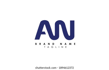 Alphabet letters Initials Monogram logo AW, WA, A and W, Alphabet Letters WA minimalist logo design in a simple yet elegant font, Unique modern creative minimal circular shaped fashion brands